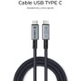 Subblim Cable High USB-C a USB-C 4.0 240W 8K 1.5 m Negro